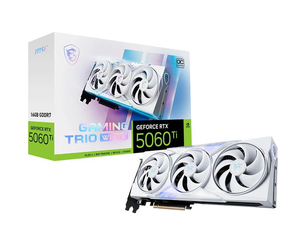 MSI GeForce RTX 5060 Ti 16G GAMING TRIO OC BLANCO